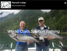 Tablet Screenshot of nanooklodge.com